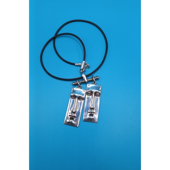 SERGIO BUSTAMANTE Guernica Double Faces Pendants Necklace - Picture 2 of 12